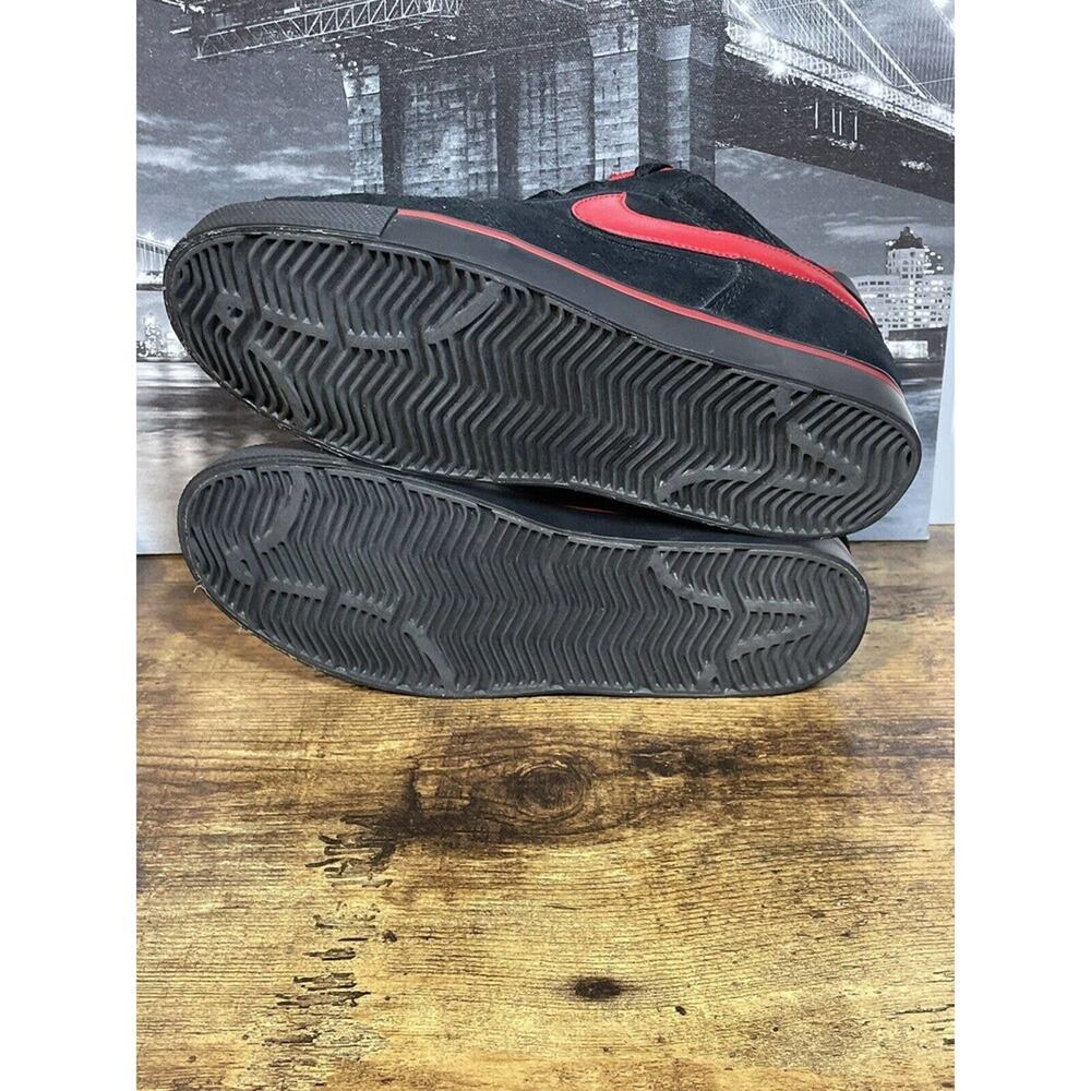 Nike SB Paul Rodriguez Sneakers Skate Shoes Black and Red Youth Kids Size 5.5 - Picture 8 of 9